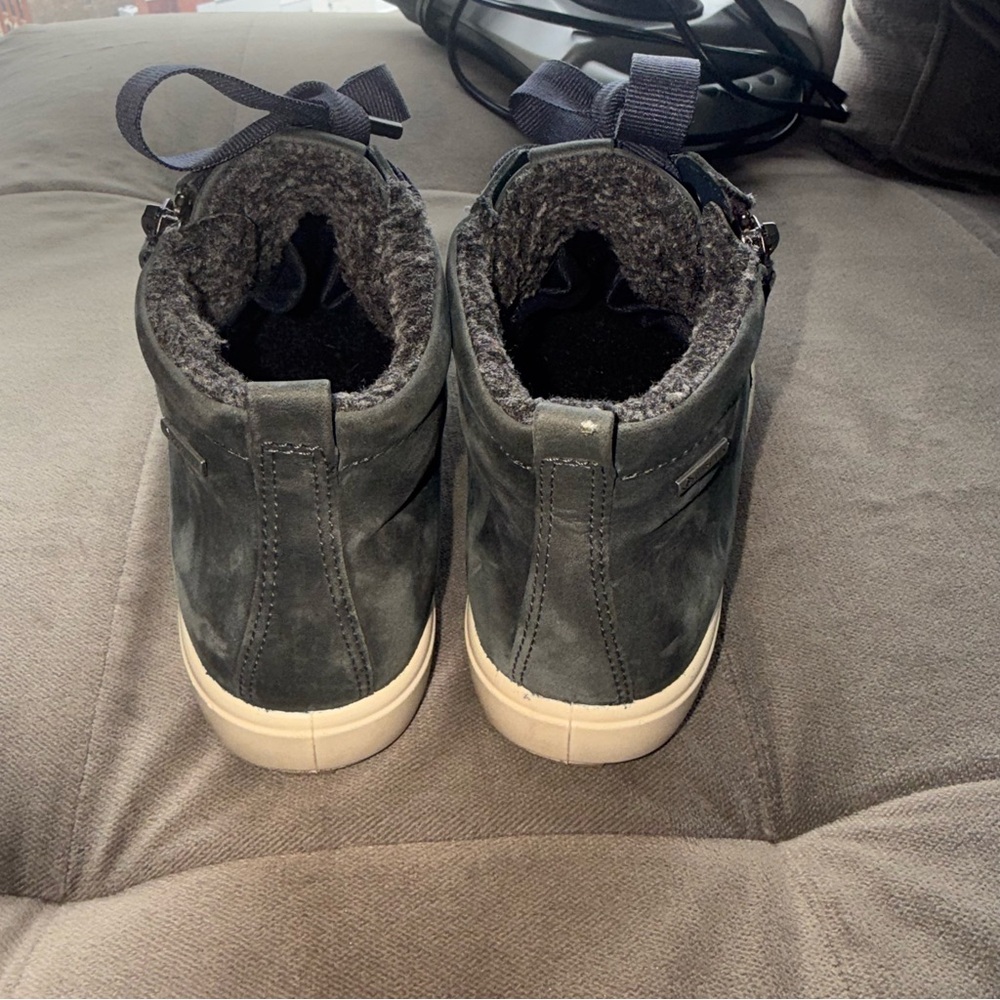 ECCO Soft 7 Tred GORE-TEX High Top Sneaker Marine Cow Oil Nubuck 7.5W Blue - Picture 10 of 13